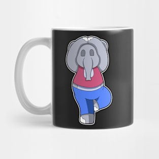 Elephant at Yoga in Standing Mug